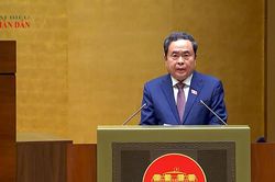 Ph&aacute;t biểu bế mạc Kỳ họp kh&ocirc;ng thường lệ thứ Nhất, Quốc hội kh&oacute;a XVI của Chủ tịch Quốc hội Trần Thanh Mẫn