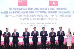 Hà Nội cùng 4 địa phương thúc đẩy Hành lang kinh tế Việt Nam - Trung Quốc