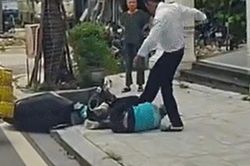 Bảo vệ khu đô thị Louis Hoàng Mai hành hung tài xế xe công nghệ ở Hà Nội