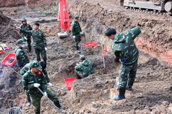 Đã phát hiện 494 bộ hài cốt liệt sĩ ở Công viên Lê Thị Riêng