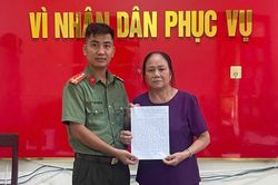 Người dân cảm ơn Công an xã!