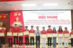 Hải Phòng biểu dương thầy trò đạt thành tích cao giải thể thao toàn quốc