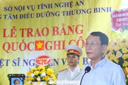 Người lính mang thương tật 94% được truy tặng liệt sĩ, trao bằng Tổ quốc ghi công