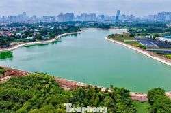 Những hồ điều hòa mới góp sức chống ngập phía Tây Hà Nội
