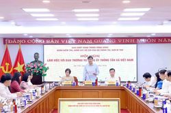 Đoàn Kiểm tra, giám sát của Bộ Chính trị, Ban Bí thư làm việc với Ban Thường vụ Đảng ủy TTXVN