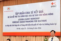 Hội Chữ thập đỏ Việt Nam: Hành động sớm để giảm rủi ro nắng nóng cực đoan