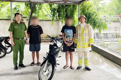 Kiểm tra xe không biển số, phát hiện phương tiện trộm cắp