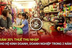 Giảm 30% thuế thu nhập cho hộ kinh doanh, doanh nghiệp trong 2 năm