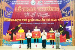 Thanh H&oacute;a nhất to&agrave;n đo&agrave;n nội dung đối kh&aacute;ng tại Giải v&ocirc; địch trẻ V&otilde; cổ truyền quốc gia