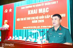 Khai mạc Hội thi Bí thư Chi bộ giỏi năm 2026 cấp Quân khu 7