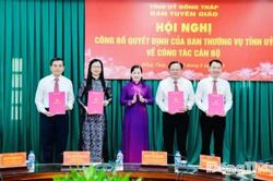 Công bố các quyết định kiện toàn lãnh đạo Ban Tuyên giáo Tỉnh ủy Đồng Tháp