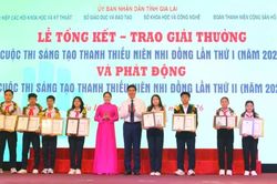 51 đề tài đạt giải tại Cuộc thi Sáng tạo thanh thiếu niên, nhi đồng tỉnh Gia Lai lần thứ I