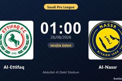 Nhận định Al-Ettifaq vs Al-Nassr: Cơ hội b&aacute;m đuổi ng&ocirc;i đầu