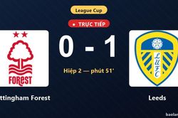 TRỰC TIẾPTrực tiếp Nottingham Forest vs Leeds: Leeds mở tỷ số
