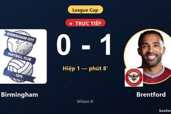 TRỰC TIẾPTrực tiếp Birmingham vs Brentford: Brentford mở tỷ số