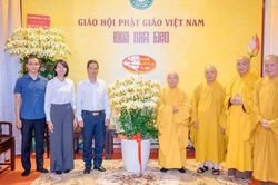 Đoàn Công an TP.HCM thăm chư vị giáo phẩm Giáo hội và Ban Trị sự TP.HCM nhân mùa Vu lan - Báo hiếu