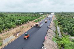 Cao tốc Cao Lãnh - An Hữu đang bứt tốc về đích