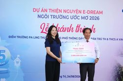 Kh&aacute;nh th&agrave;nh 'Ng&ocirc;i trường ước mơ' tại v&ugrave;ng bi&ecirc;n tỉnh Quảng Trị