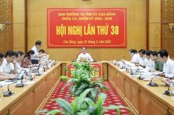 Hội nghị Ban Thường vụ Tỉnh ủy lần thứ 38