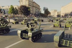 Video Ukraine trình diễn drone trong lễ duyệt binh ngày độc lập