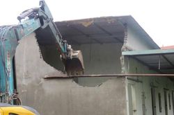 Xã Thiên Lộc cưỡng chế công trình vi phạm đất đai tại thôn Đại Đồng