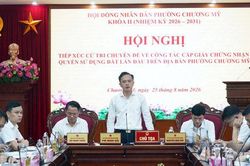 Chương Mỹ lấy hài lòng của người dân về cấp sổ đỏ làm thước đo cán bộ
