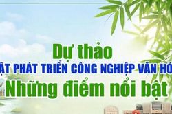 Dự thảo Luật Ph&aacute;t triển c&ocirc;ng nghiệp văn h&oacute;a - Những điểm nổi bật