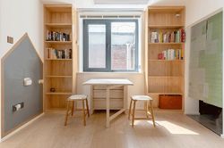 Gia đình 4 người sống trong căn hộ rộng 36m² ở khu vực có trường học tốt: Không có phòng khách hay phòng ăn nhưng vẫn rất hạnh phúc