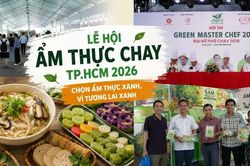 Thưởng thức loạt món chay độc lạ tại Lễ hội ẩm thực chay TP.HCM 2026