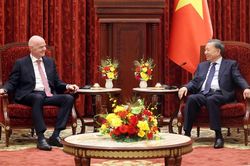 Tổng Bí thư, Chủ tịch nước Tô Lâm tiếp Chủ tịch FIFA Gianni Infantino