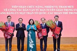 Tiếp nhận chức năng, nhiệm vụ tham mưu công tác dân vận về Đảng ủy MTTQ, các đoàn thể Trung ương