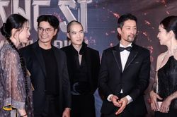 Ngô Thanh Vân hội ngộ Johnny Trí Nguyễn trên thảm đỏ, đến mừng em chồng 'lấn sân' điện ảnh