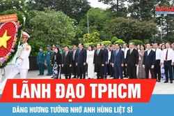 L&atilde;nh đạo TPHCM d&acirc;ng hương tưởng nhớ Anh h&ugrave;ng liệt sĩ