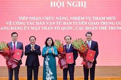 Đảng ủy MTTQ, các đoàn thể Trung ương tiếp nhận chức năng, nhiệm vụ tham mưu về công tác dân vận