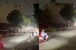 Nhà cao tầng bất ngờ đổ sập xuống đường chỉ trong ít giây