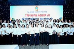 TAND TP H&agrave; Nội: N&acirc;ng cao kỹ năng tham gia x&eacute;t xử của Hội thẩm nh&acirc;n d&acirc;n