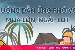 [Infographic] Hướng dẫn ứng phó với mưa lớn, ngập lụt