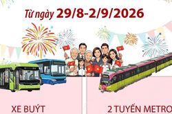 Hà Nội miễn phí xe buýt, metro dịp Quốc khánh 2/9