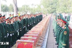 Cần Thơ: Tổ chức lễ viếng, truy điệu và an táng 38 hài cốt liệt sỹ