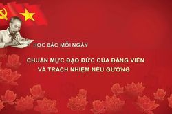 Học Bác mỗi ngày: Chuẩn mực đạo đức của đảng viên và trách nhiệm nêu gương