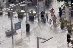 Đang tắm nắng ở biển, nhiều du khách bất ngờ tháo chạy vì hiện tượng lạ