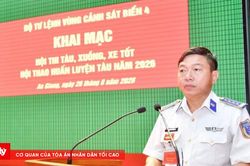 Bộ Tư lệnh V&ugrave;ng Cảnh s&aacute;t biển 4 khai mạc Hội thi t&agrave;u, xuồng, xe tốt - Hội thao huấn luyện t&agrave;u năm 2026