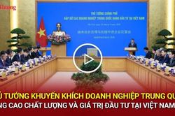 Thủ tướng khuyến khích doanh nghiệp Trung Quốc nâng cao chất lượng và giá trị đầu tư tại Việt Nam
