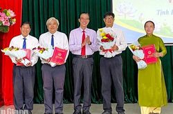 Tịnh Bi&ecirc;n tổ chức lại chi bộ tại 4 trường học sau s&aacute;p nhập
