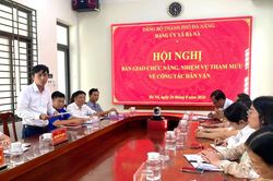 Xã Bà Nà bàn giao chức năng tham mưu công tác dân vận về Mặt trận