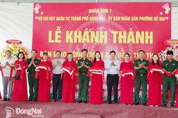 Quân khu 7 khánh thành công trình thể dục thể thao tặng đồng bào có đạo tại Đồng Nai