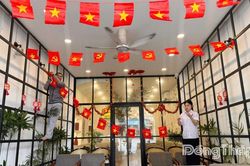 Đồng Tháp: Rợp cờ hoa chờ chiến thắng của Đội tuyển Việt Nam