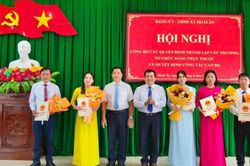 Hoài Ân công bố quyết định thành lập và kiện toàn các trường học