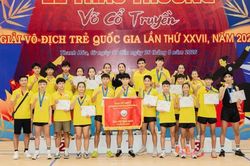 Gia Lai đứng nh&igrave; to&agrave;n đo&agrave;n tại Giải v&ocirc; địch trẻ v&otilde; cổ truyền quốc gia năm 2026