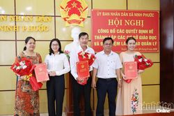 X&atilde; Ninh Phước c&ocirc;ng bố quyết định th&agrave;nh lập cơ sở gi&aacute;o dục v&agrave; bổ nhiệm l&atilde;nh đạo quản l&yacute;